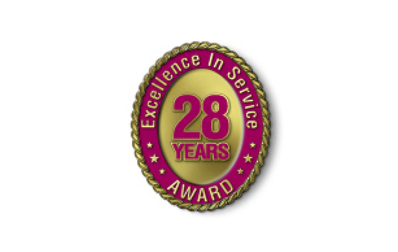 Excellence in Service - 28 Year Award Excellence in Service - 28 Year Award
